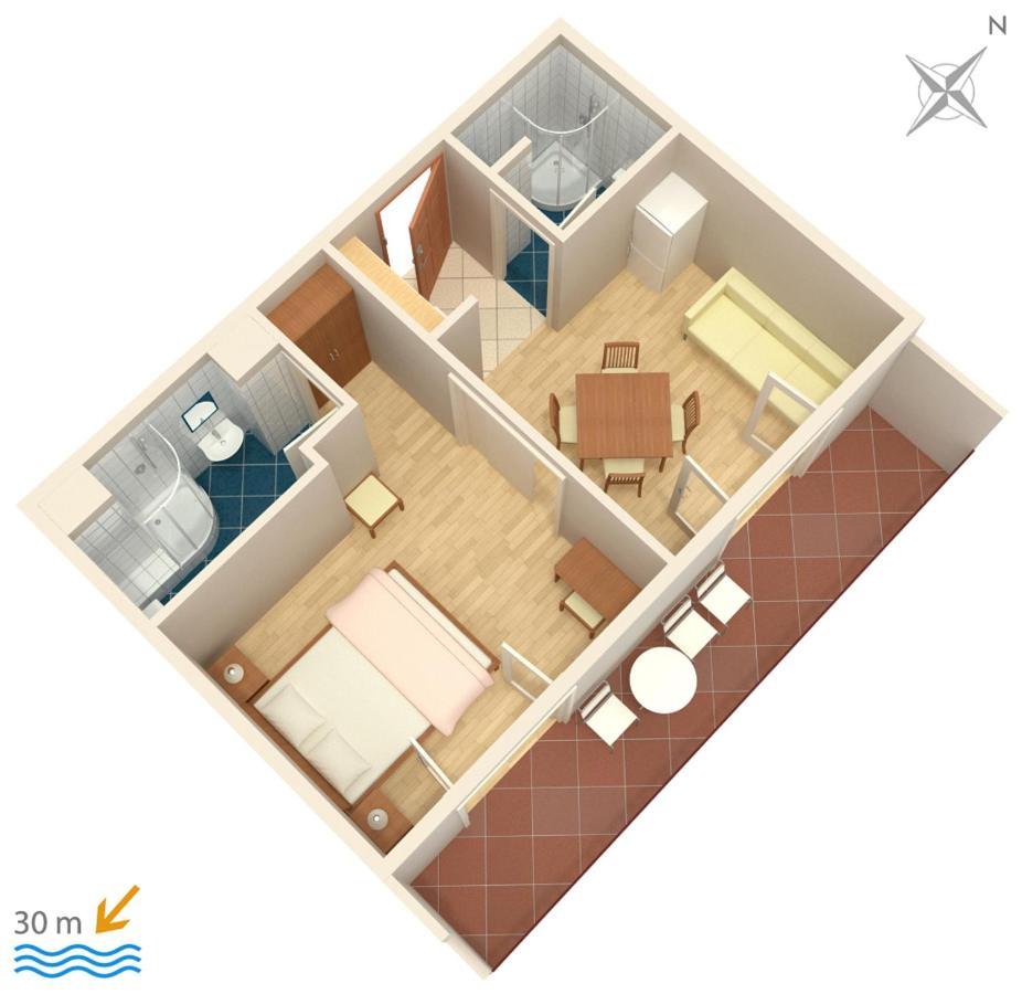 Apartments By The Sea Igrane, Makarska - 311 Extérieur photo